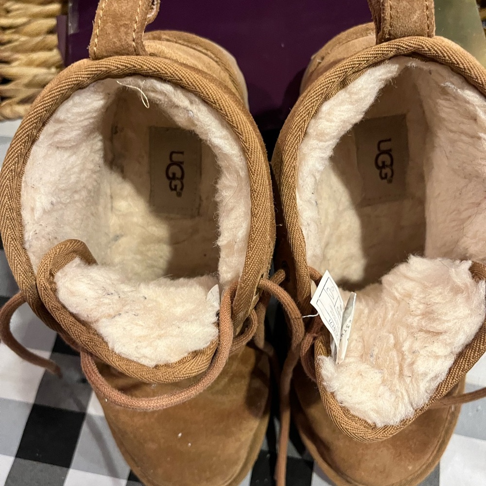 UGG Classic Tan Suede Boots - Picture 11 of 14